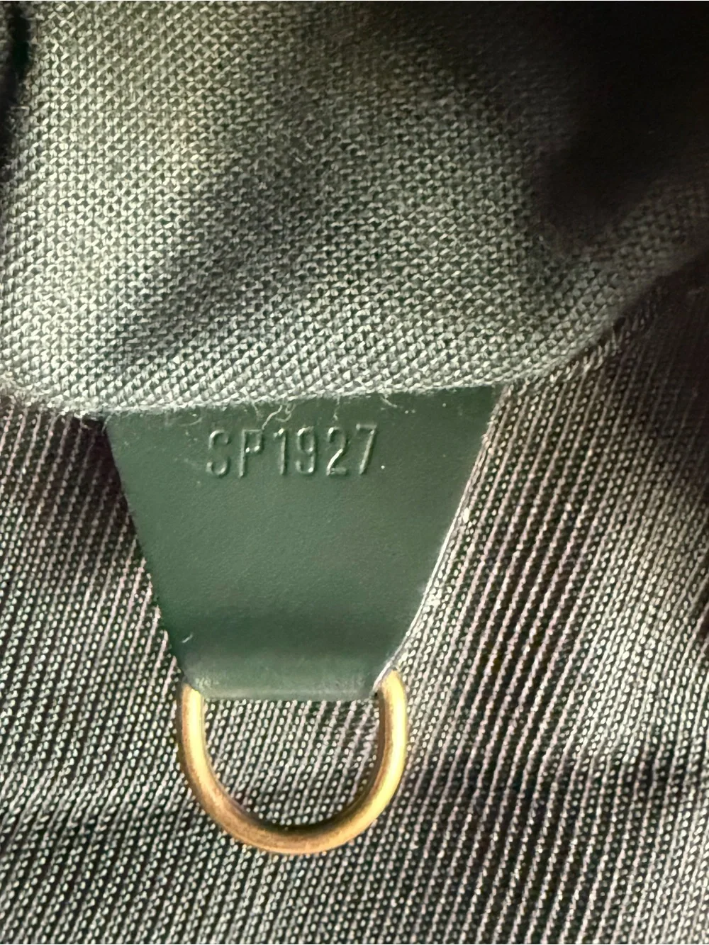 Louis Vuitton Dark Green Taiga  Leather Messenger Bag with Brass Hardware